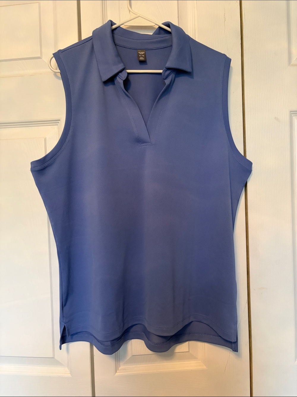 Joe Fresh Sleeveless Polo Top - Periwinkle XL never worn